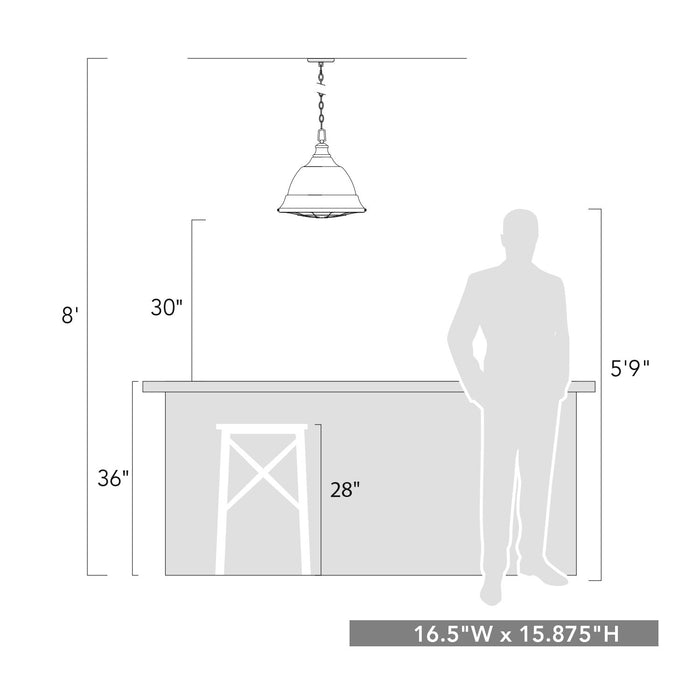 Golden 7312-L CP Two Light Pendant, Copper Patina
