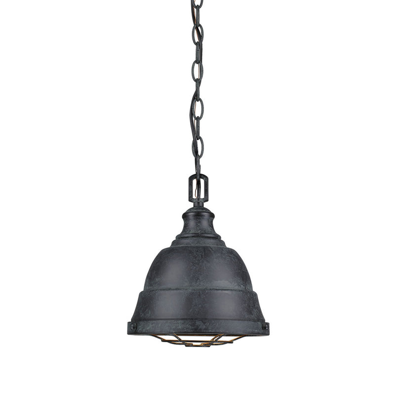Golden 7312-S BP One Light Mini Pendant, Black Patina