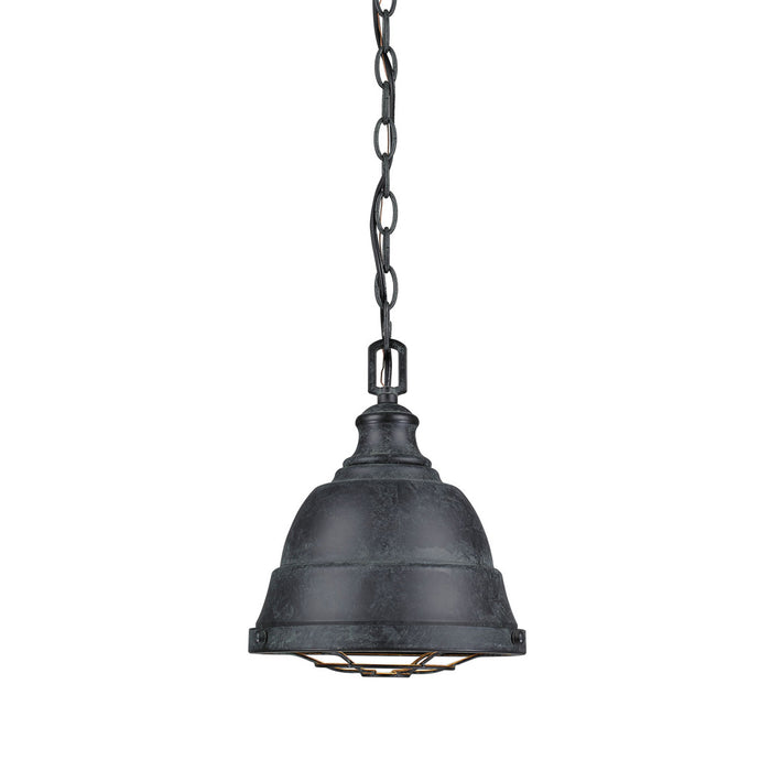 Golden 7312-S BP One Light Mini Pendant, Black Patina