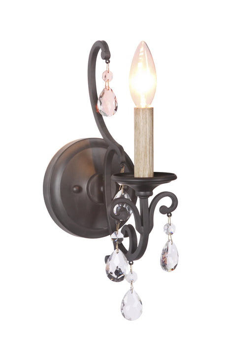 Craftmade 38961-MBK One Light Wall Sconce, Matte Black