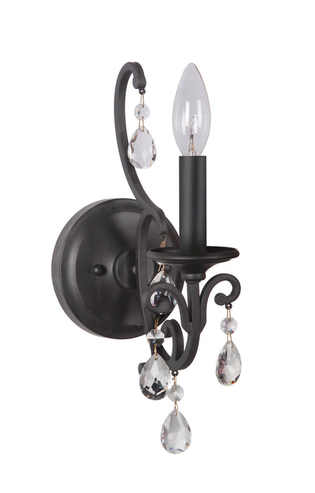 Craftmade 38961-MBK One Light Wall Sconce, Matte Black