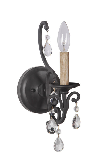 Craftmade 38961-MBK One Light Wall Sconce, Matte Black