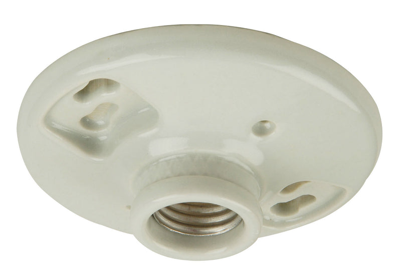Craftmade K212-O One Light Socket Lamp Holder, Porcelain