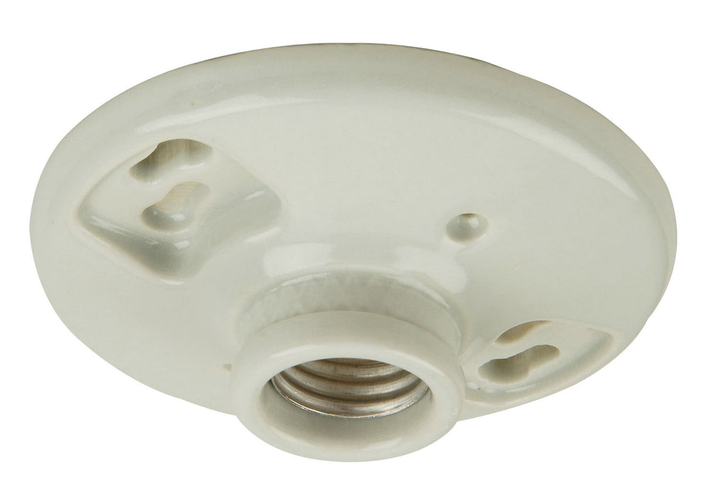Craftmade K212-O One Light Socket Lamp Holder, Porcelain