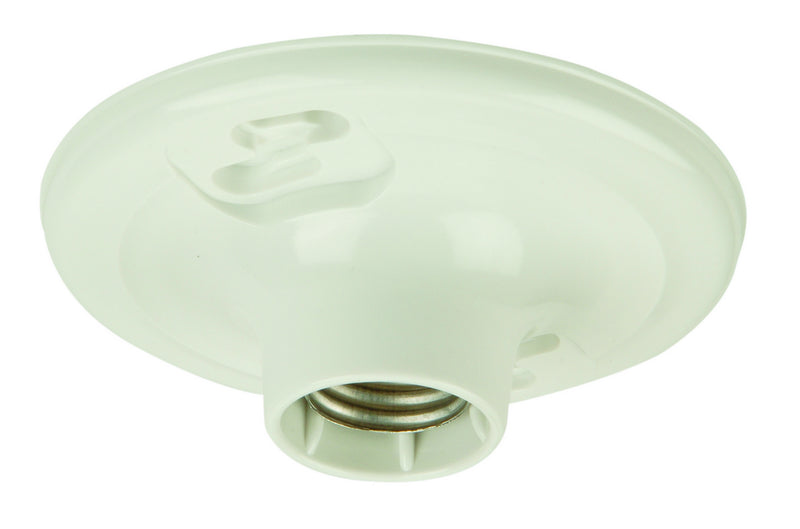 Craftmade K212-P One Light Socket Lamp Holder, White