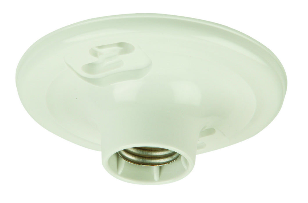 Craftmade K212-P One Light Socket Lamp Holder, White
