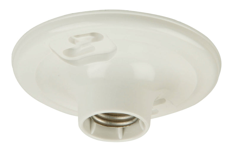 Craftmade K212-P One Light Socket Lamp Holder, White