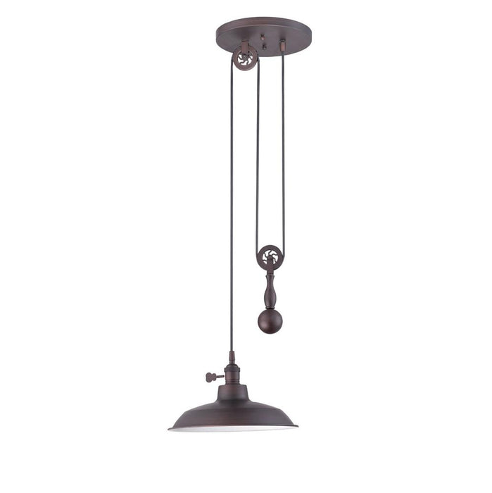 Craftmade P400-ABZ One Light Mini Pendant, Aged Bronze Brushed