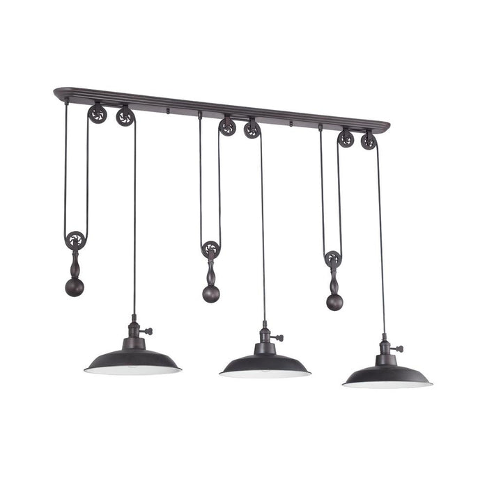 Craftmade P403-ABZ Three Light Pendant, Aged Bronze Brushed