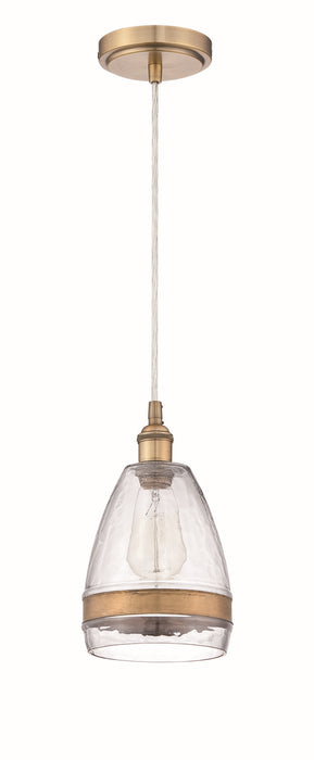 Craftmade P465AGC1 One Light Mini Pendant, Aged Copper