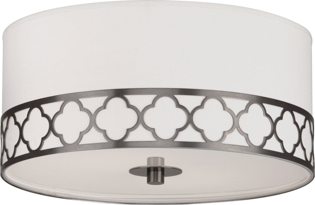 Robert Abbey 1545 Two Light Flushmount, Patina Nickel