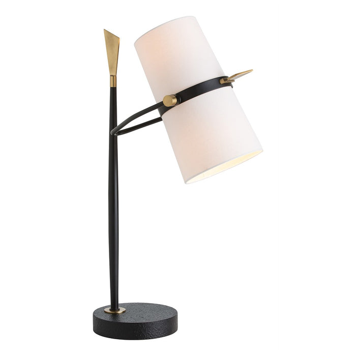 Arteriors 49680 Two Light Table Lamp, Antique Black
