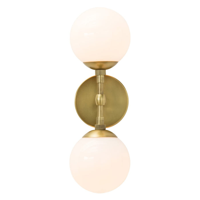 Arteriors 49961 Two Light Wall Sconce, Antique Brass