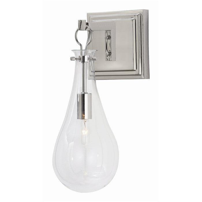Arteriors 49984 One Light Wall Sconce, Polished Nickel