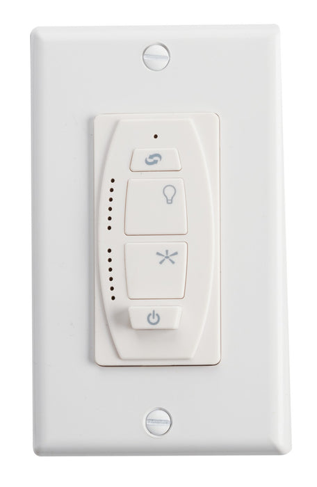 Kichler 370036WHTR 6 Speed DC Wall Transmitter, White Material (Not Painted)