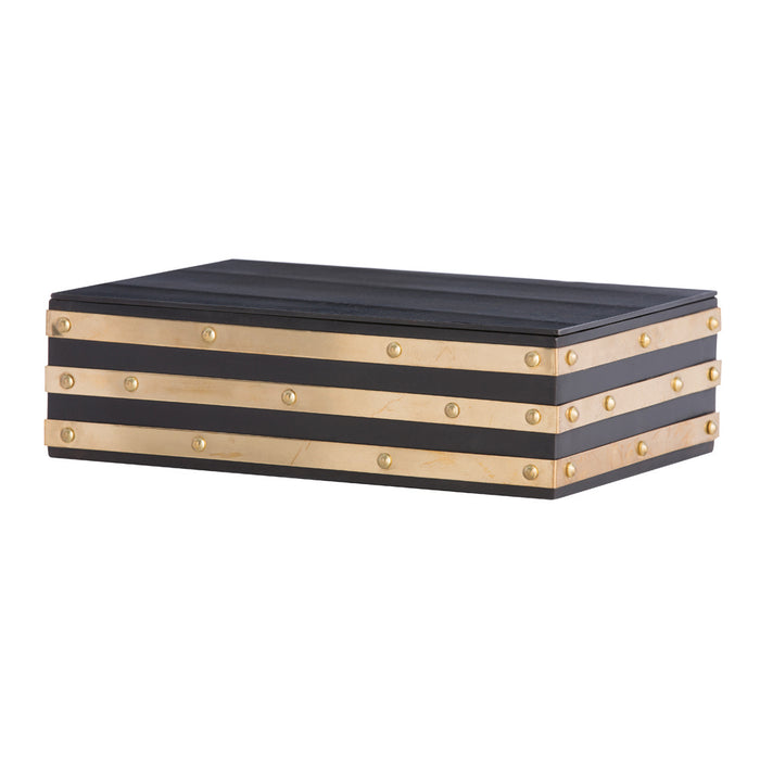 Arteriors 6972 Box, Natural Iron/Polished Brass