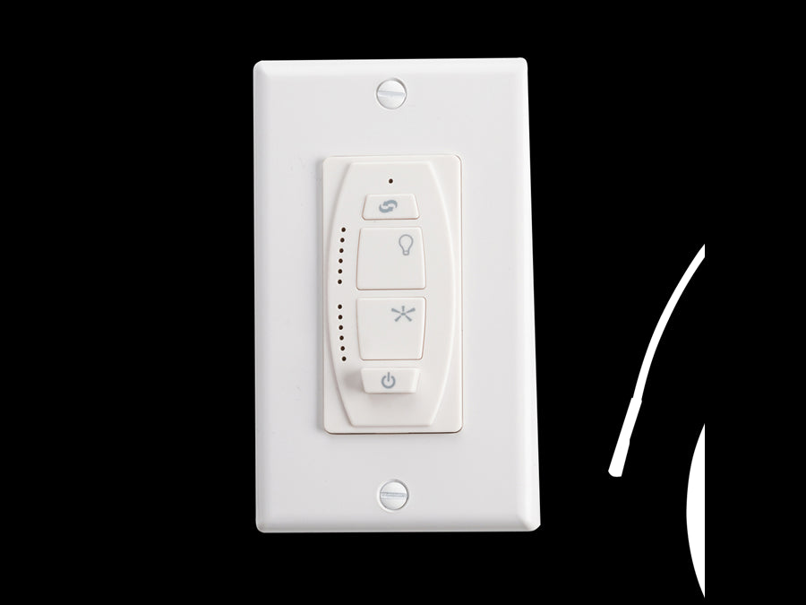 Kichler 370036IVTR 6 Speed DC Wall Transmitter, Ivory