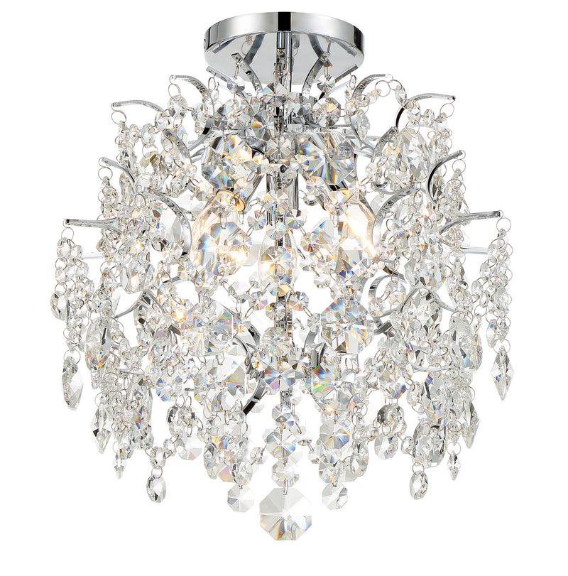 Minka-Lavery 3150-77 Three Light Mini Chandelier, Chrome