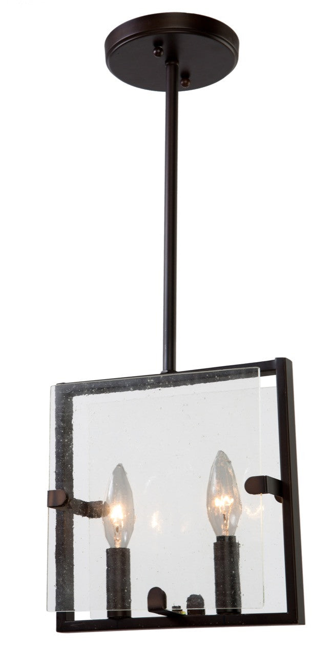 Artcraft AC10300OB Two Light Pendant, Oil Rubbed Bronze