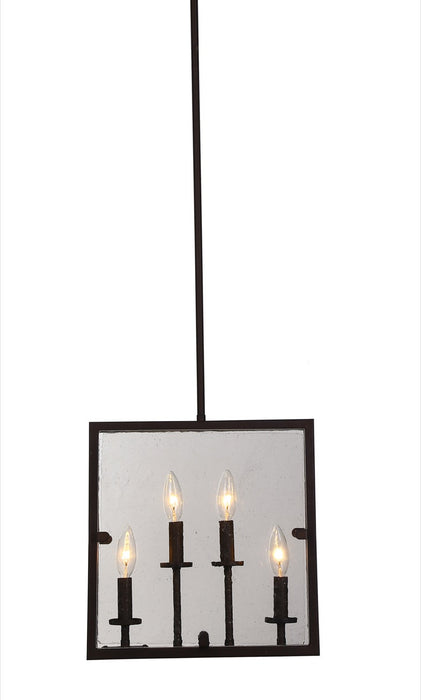 Artcraft AC10302OB Four Light Pendant, Oil Rubbed Bronze