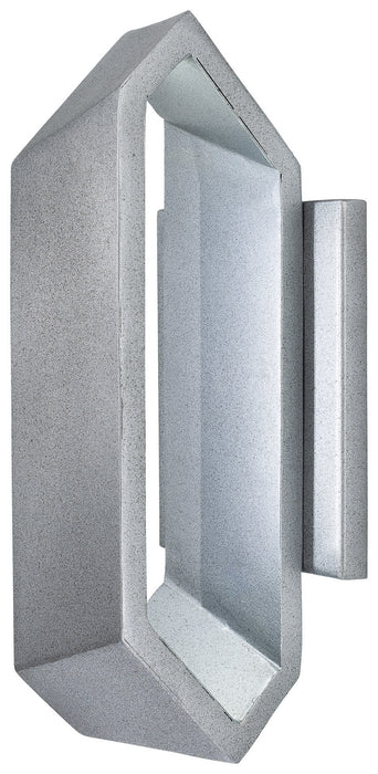 George Kovacs P1204-295-L LED Wall Sconce, Sand Silver