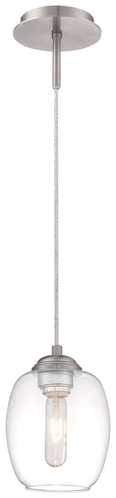 George Kovacs P931-084 One Light Mini Pendant, Brushed Nickel