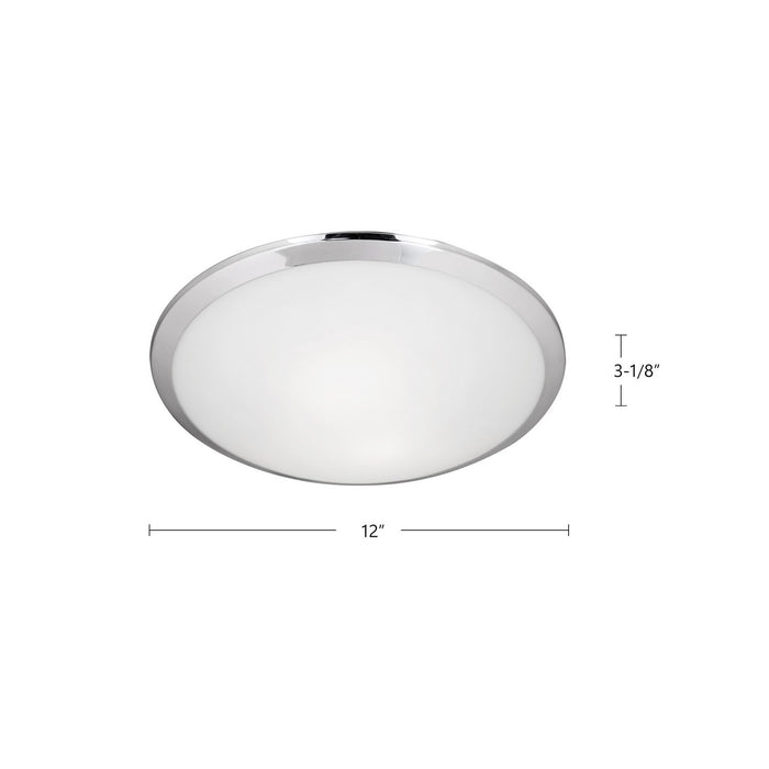 Kuzco Lighting 51561CH One Light Flush Mount, Chrome