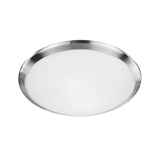 Kuzco Lighting 51562BN Two Light Flush Mount, Brushed Nickel
