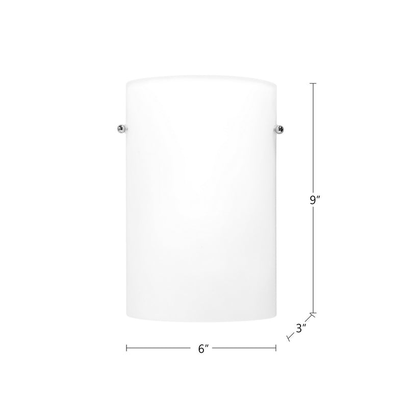 Kuzco Lighting 60331 One Light Wall Sconce, Opal Glass