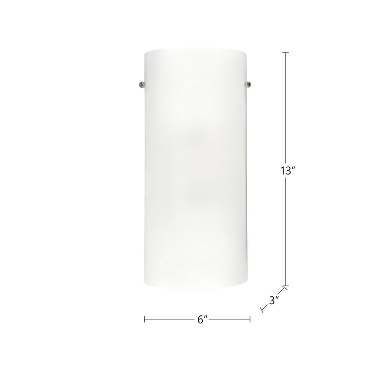 Kuzco Lighting 60332 Two Light Wall Sconce, Opal Glass