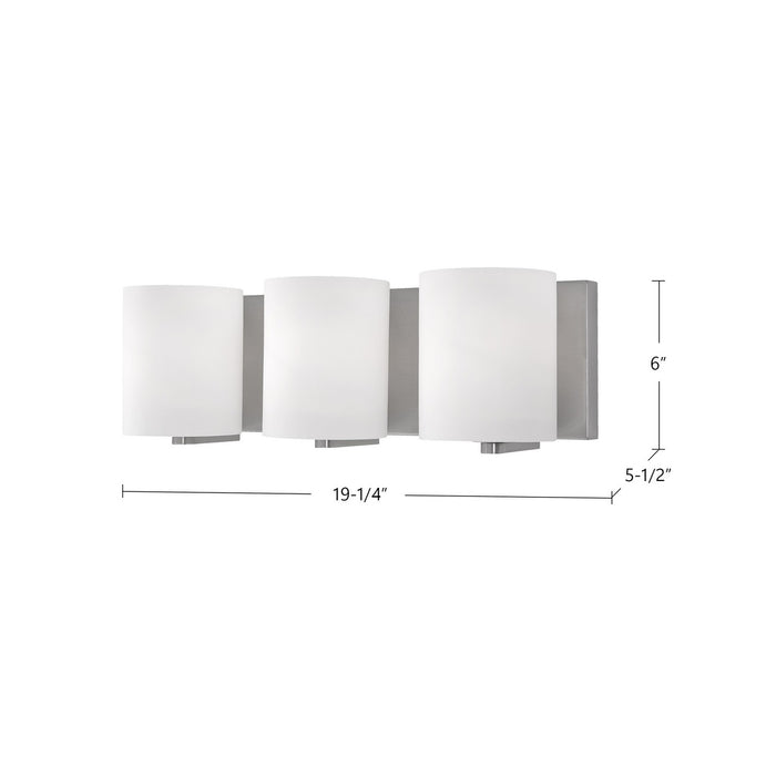 Kuzco Lighting 70233BN Three Light Vanity, Brushed Nickel