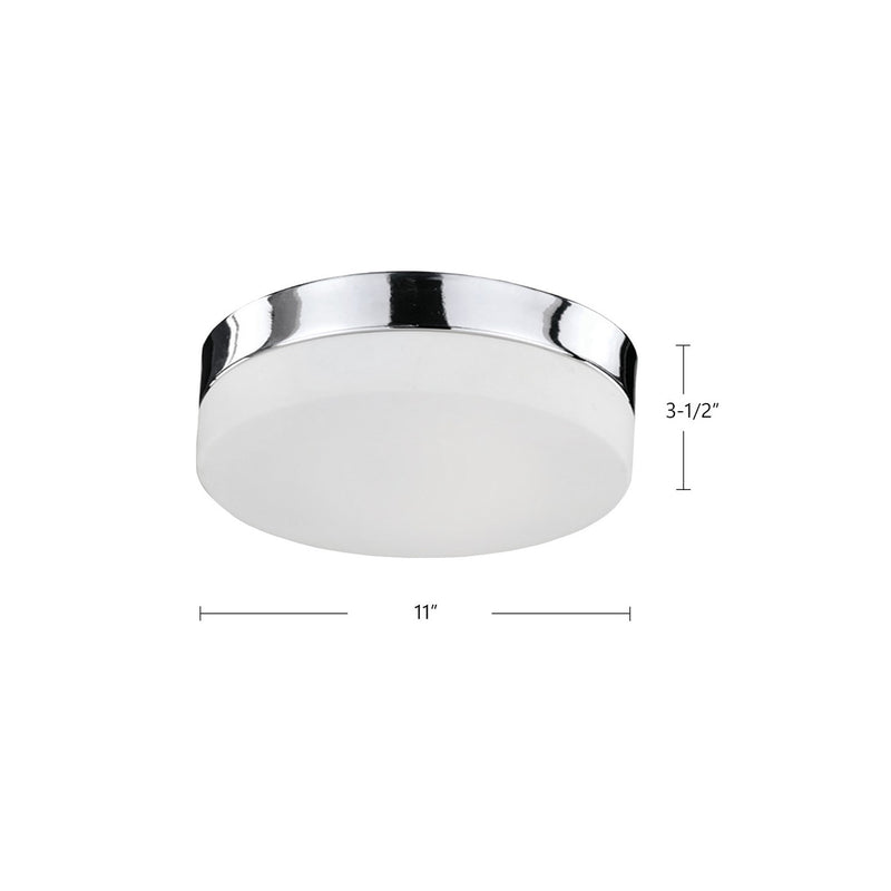 Kuzco Lighting FM2011-CH LED Flush Mount, Chrome