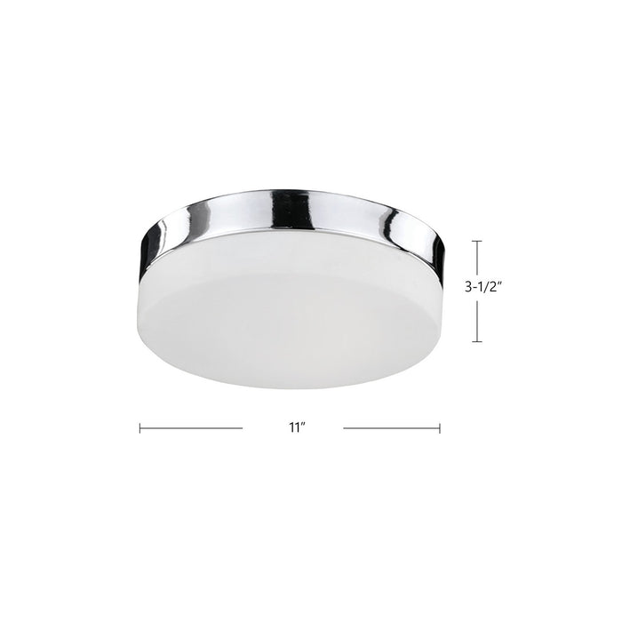 Kuzco Lighting FM2011-CH LED Flush Mount, Chrome
