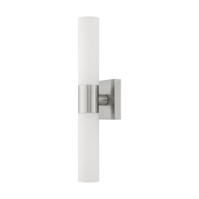 Livex Lighting 10102-91 Two Light Bath Vanity, Brushed Nickel
