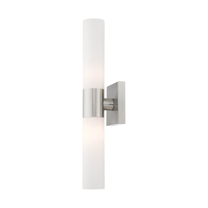 Livex Lighting 10102-91 Two Light Bath Vanity, Brushed Nickel