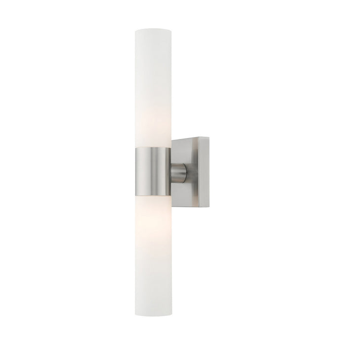 Livex Lighting 10102-91 Two Light Bath Vanity, Brushed Nickel