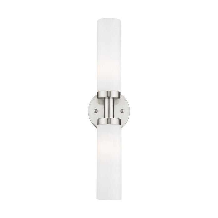 Livex Lighting 10104-91 Two Light Bath Vanity, Brushed Nickel