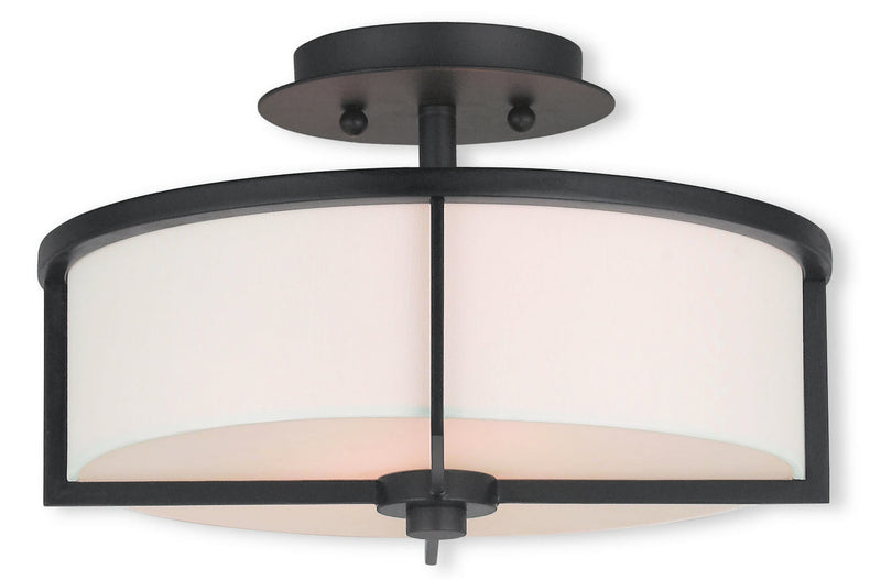 Livex Lighting 51073-07 Two Light Ceiling Mount, Bronze
