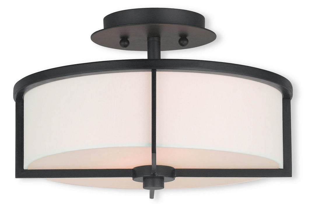 Livex Lighting 51073-07 Two Light Ceiling Mount, Bronze