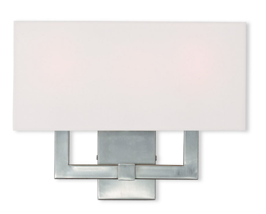 Livex Lighting 51104-91 Three Light Wall Sconce, Brushed Nickel