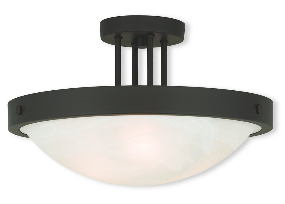 Livex Lighting 73956-07 Three Light Ceiling Mount, Bronze