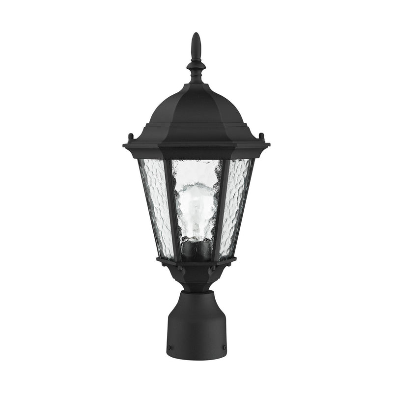 Livex Lighting 75464-14 One Light Outdoor Post-Top Lanterm, Textured Black