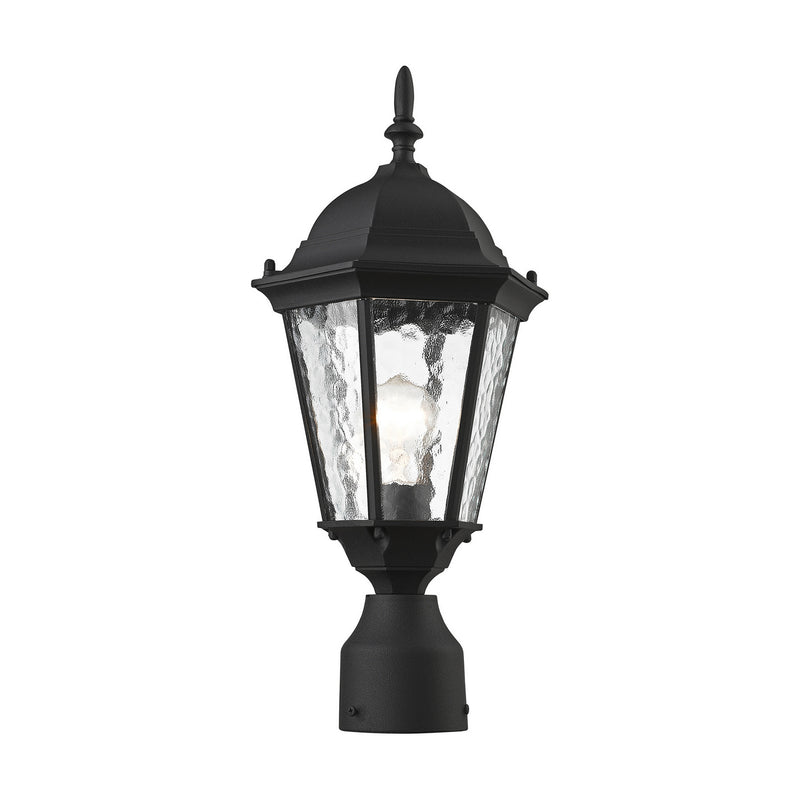 Livex Lighting 75464-14 One Light Outdoor Post-Top Lanterm, Textured Black