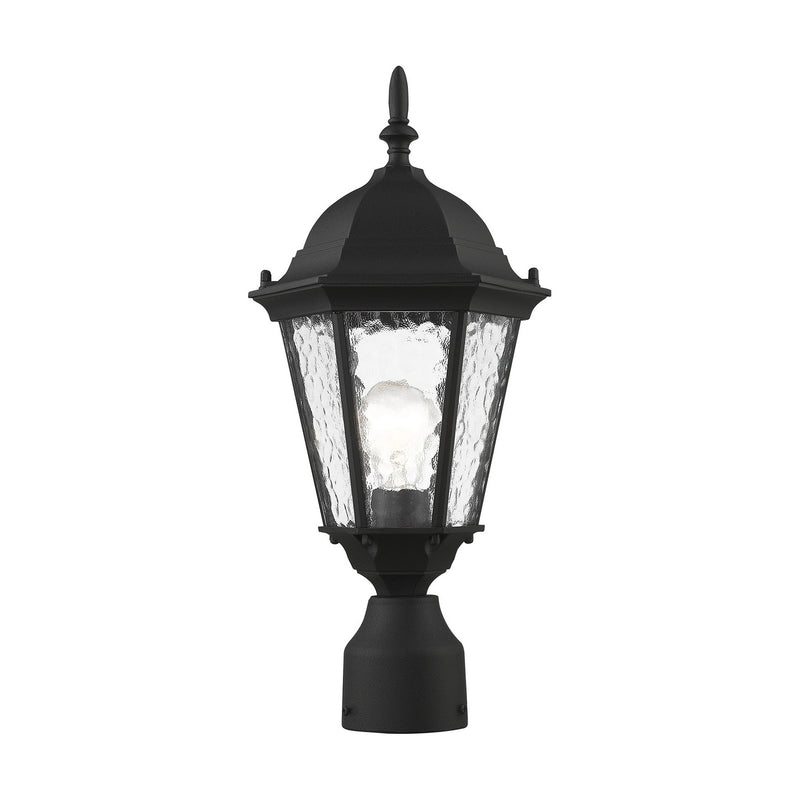 Livex Lighting 75464-14 One Light Outdoor Post-Top Lanterm, Textured Black