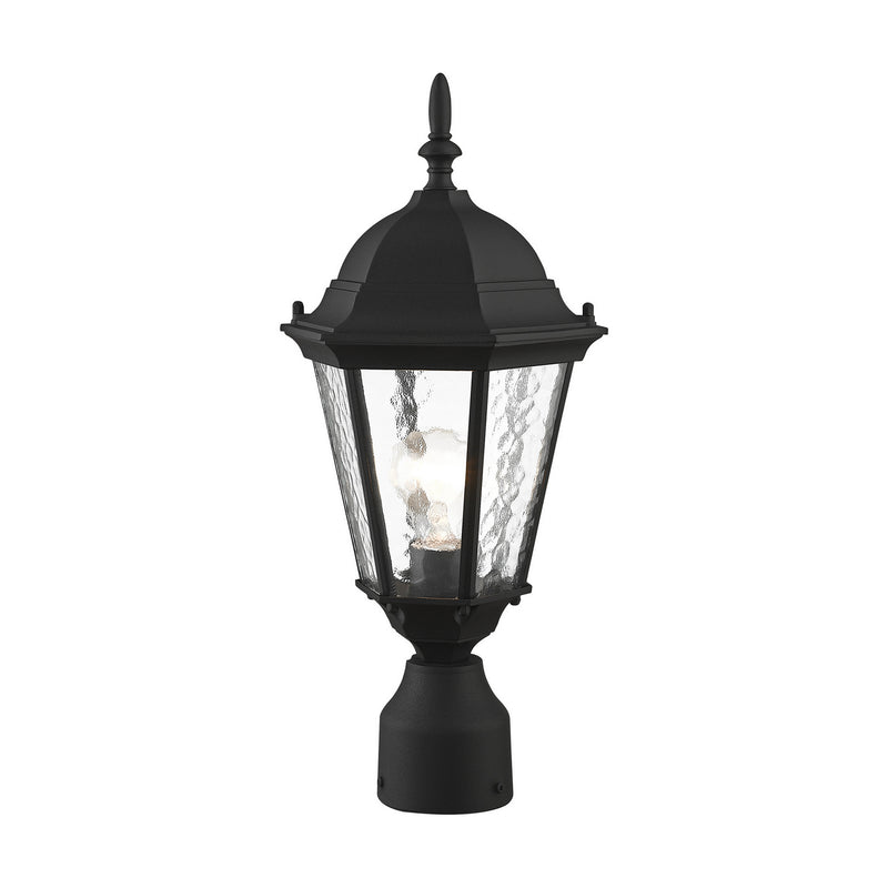 Livex Lighting 75464-14 One Light Outdoor Post-Top Lanterm, Textured Black