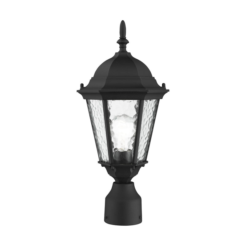 Livex Lighting 75464-14 One Light Outdoor Post-Top Lanterm, Textured Black