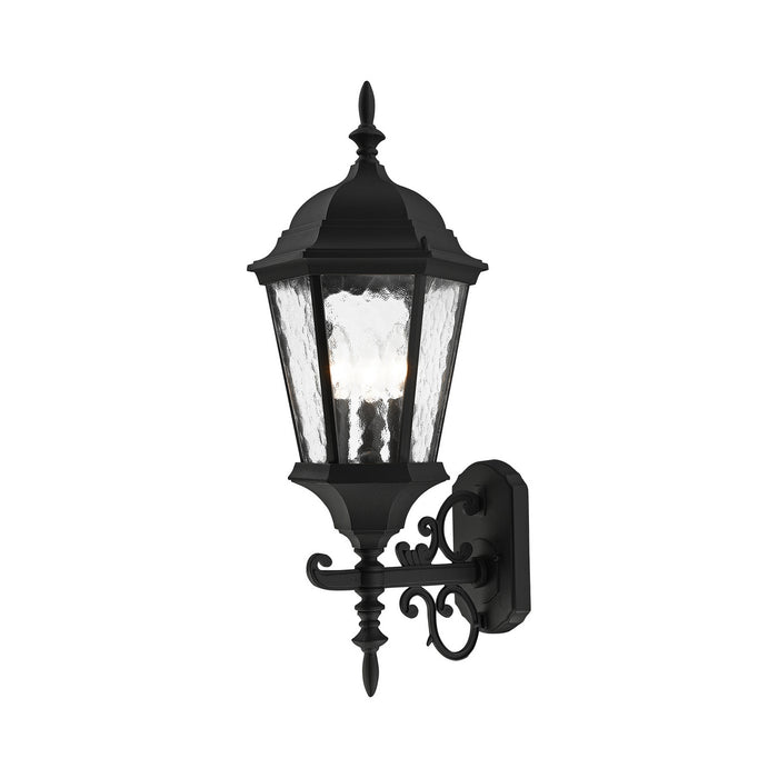 Livex Lighting 75467-14 Three Light Outdoor Wall Lantern, Textured Black