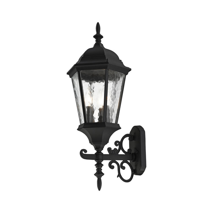 Livex Lighting 75467-14 Three Light Outdoor Wall Lantern, Textured Black