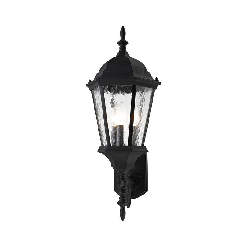Livex Lighting 75467-14 Three Light Outdoor Wall Lantern, Textured Black