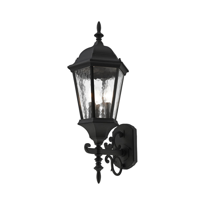 Livex Lighting 75467-14 Three Light Outdoor Wall Lantern, Textured Black